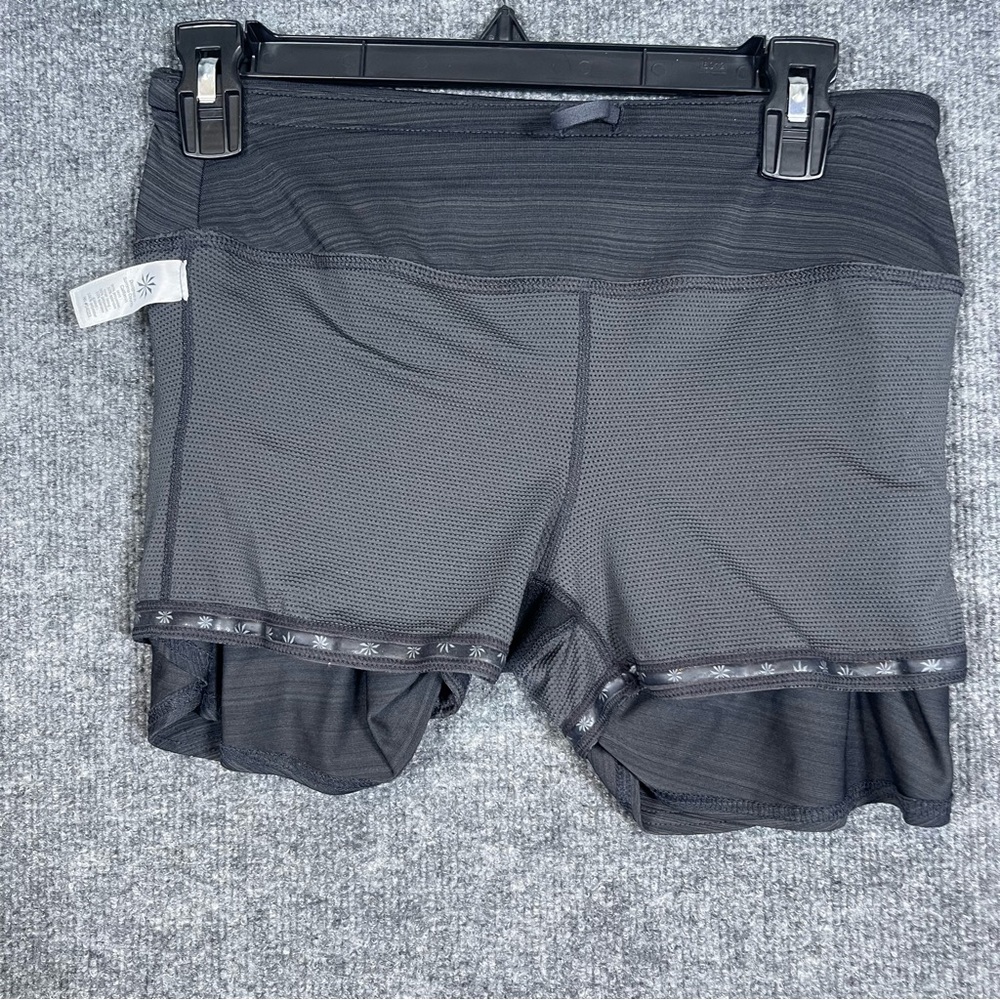 Athleta Womens XS Charcoal Gray Stripe Swagger Skort Sporty Tennis‎ Pickleball - Picture 4 of 9